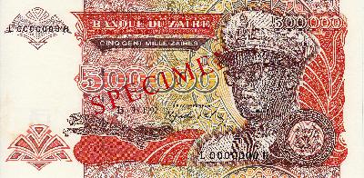 Beschrijving voorzijde: SPECIMEN